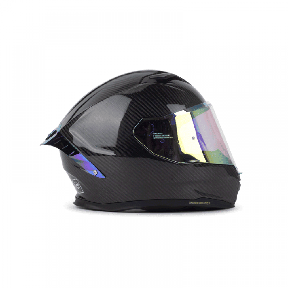 Iridium Rear Spoiler for PES R01 Carbon Motorcycle Helmet - Aerodynamic Rear Wing ECE/DOT