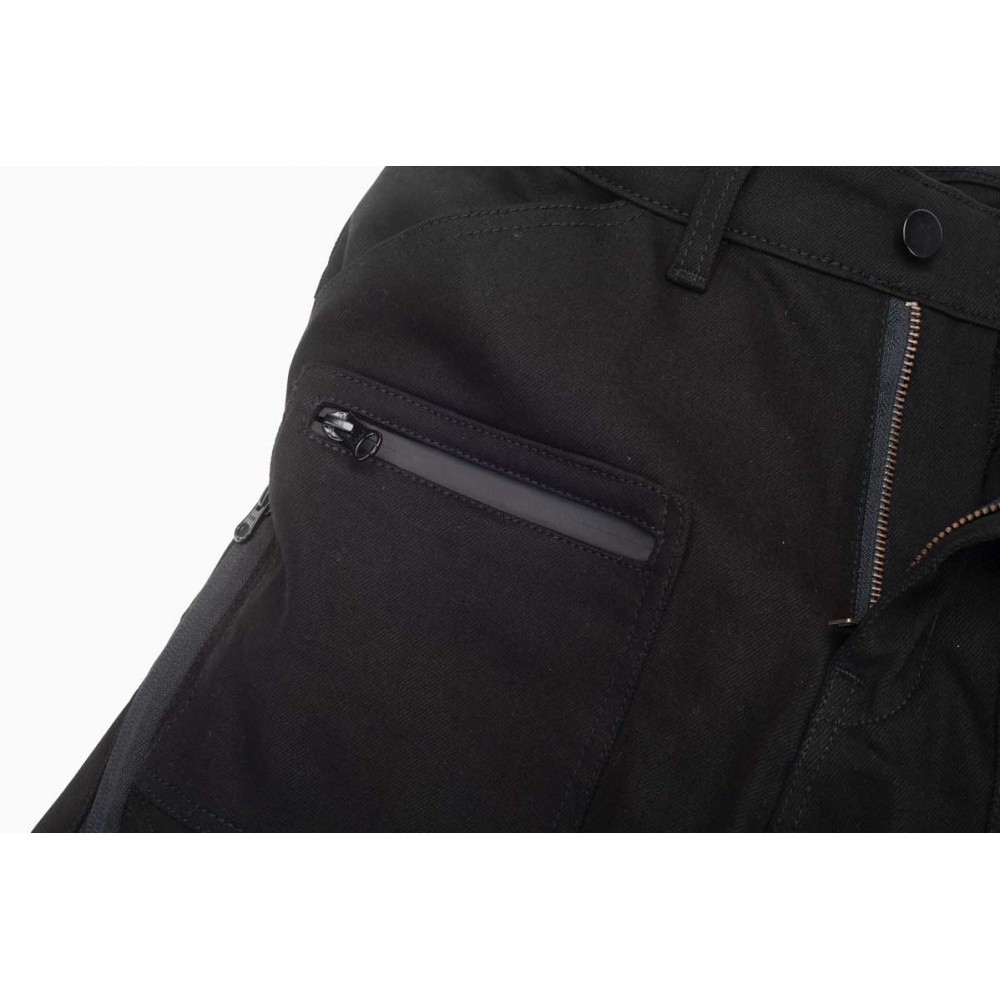 PES Cargo Core Motorcycle Jeans – Level 2 Protectors, PES Invicta Technology™ Single-Layer AA Certified, Black