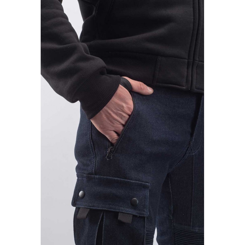 PES Cargo Blue Motorcycle Jeans – Level 2 Protectors, PES Invicta Technology™ AA Single-Layer