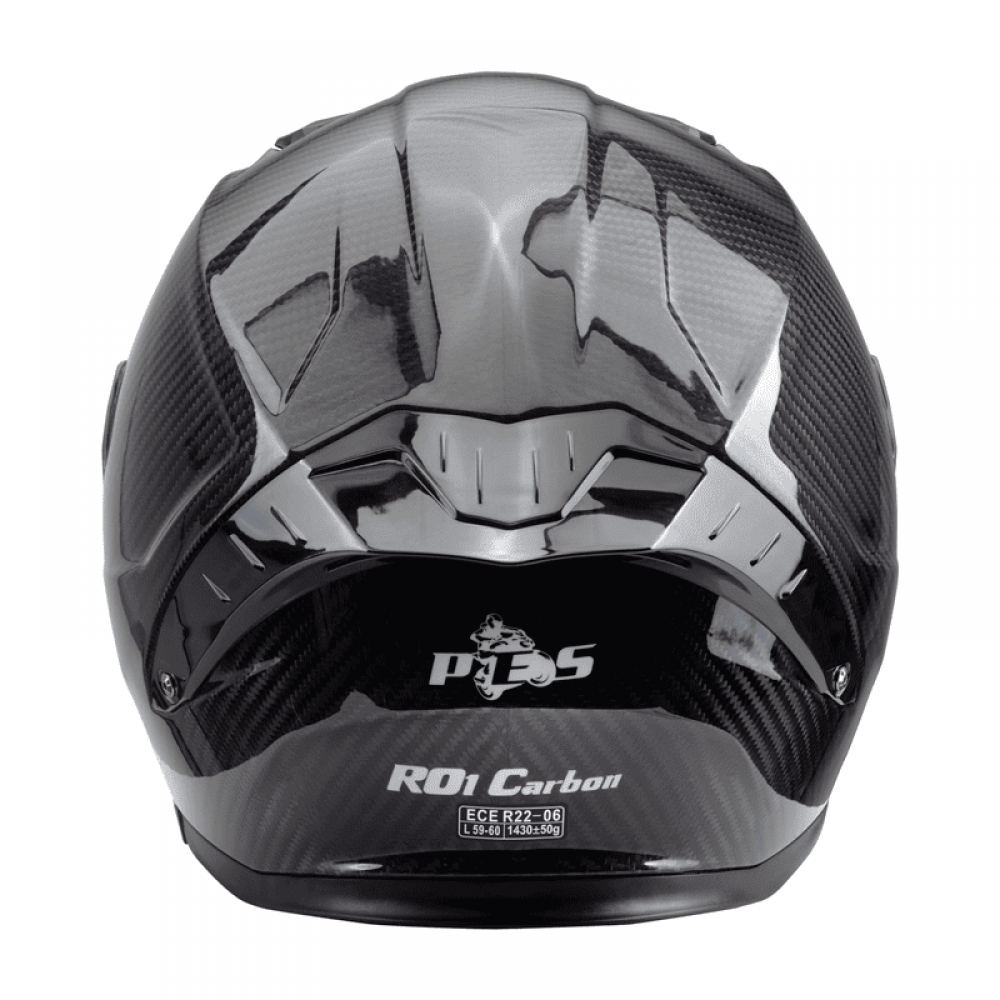 Cască Moto Full Carbon PES RO1 - Certificări ECE 22.06 & DOT, Vizieră Fotocromatică + Vizieră Normală, Ventilație Avansată