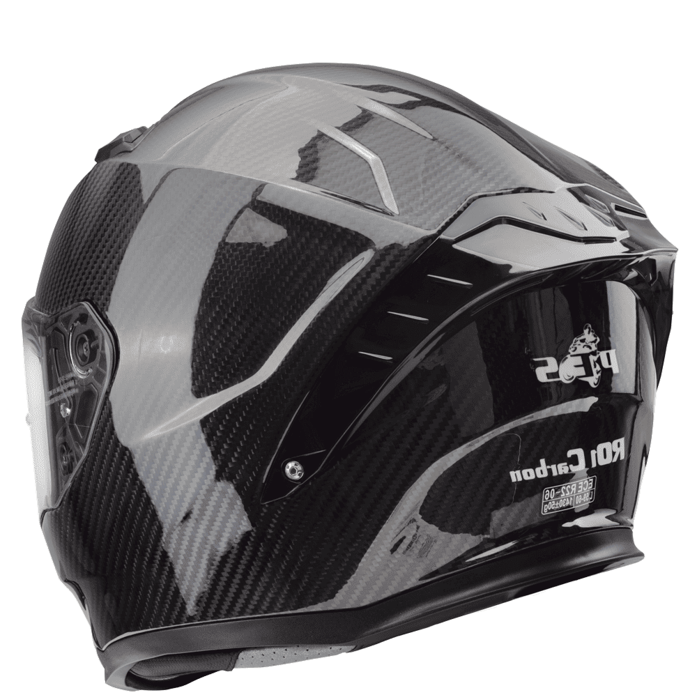 Cască Moto Full Carbon PES RO1 - Certificări ECE 22.06 & DOT, Vizieră Fotocromatică + Vizieră Normală, Ventilație Avansată