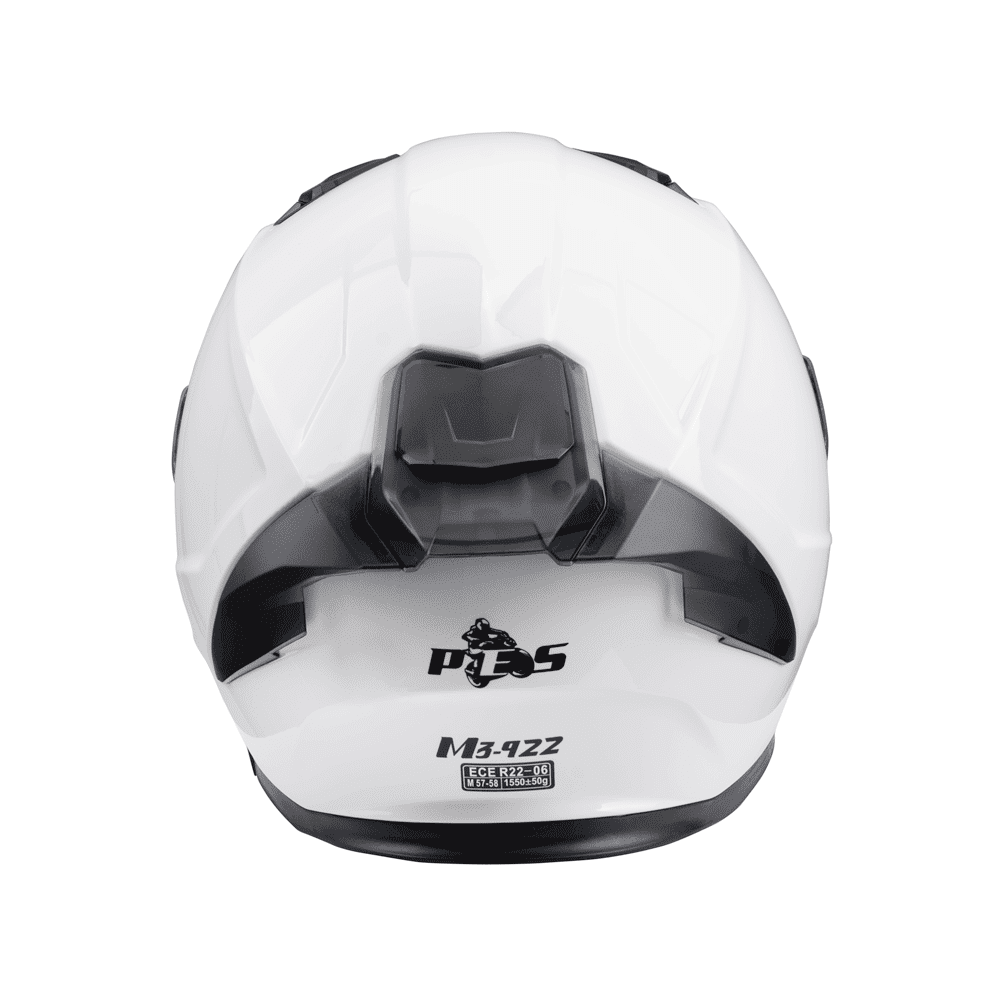 PES M3-922 Full-Face Motorcycle Helmet with Polarized Sunglasses, Full-Face Protection for Motorcycle, Scooter and ATV, ECE R22-06, DOT, White
