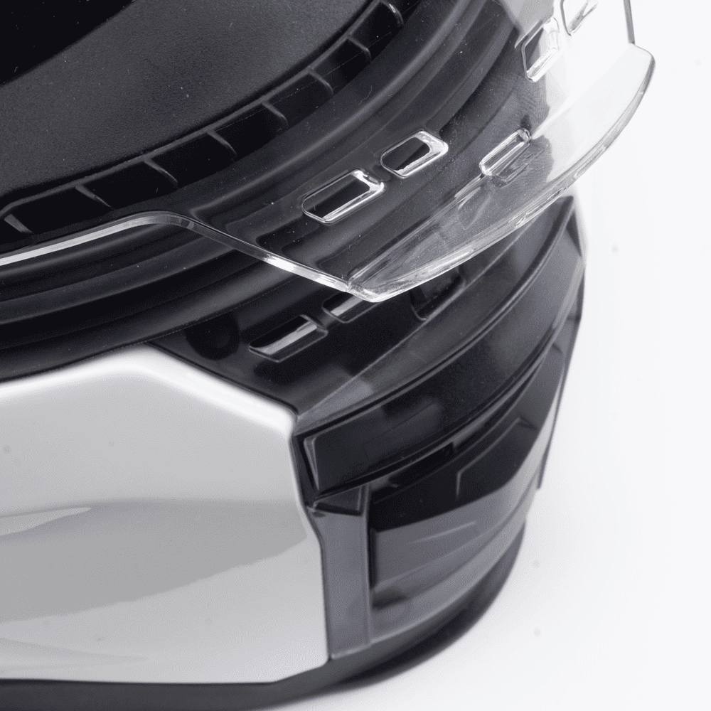 PES M3-922 Full-Face Motorcycle Helmet with Polarized Sunglasses, Full-Face Protection for Motorcycle, Scooter and ATV, ECE R22-06, DOT, White