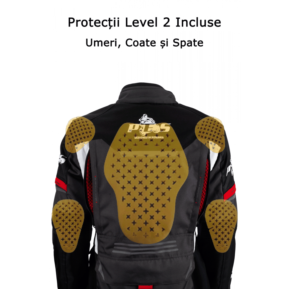 PES Carpathian Series Women's Touring Motorcycle Jacket – All-Season, Waterproof, Level 2 Protectors, AA Certification
