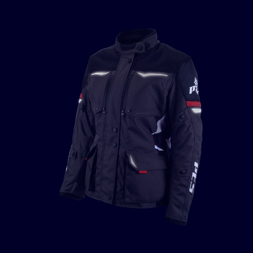 PES Carpathian Series Women's Touring Motorcycle Jacket – All-Season, Waterproof, Level 2 Protectors, AA Certification