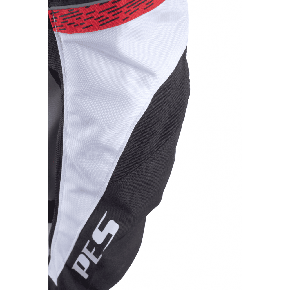 PES Lady Red Women's Summer Motorcycle Jacket – Breathable Mesh, CE Level 2 Protectors, Detachable Rain Liner