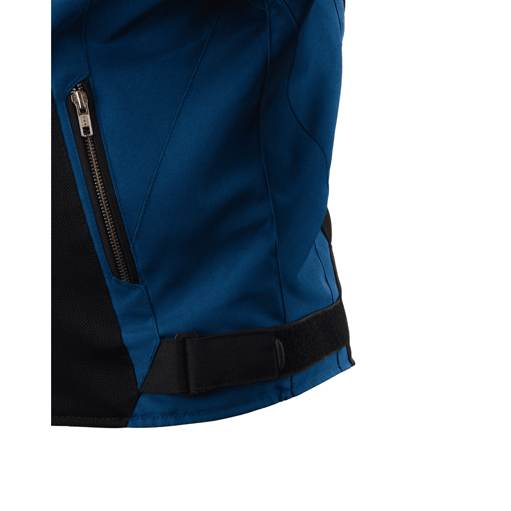 PES Grand Air Blue Men's Summer Motorcycle Jacket – Ventilated Mesh, Level 2 Protectors, AA Certification, Removable Rain Liner
