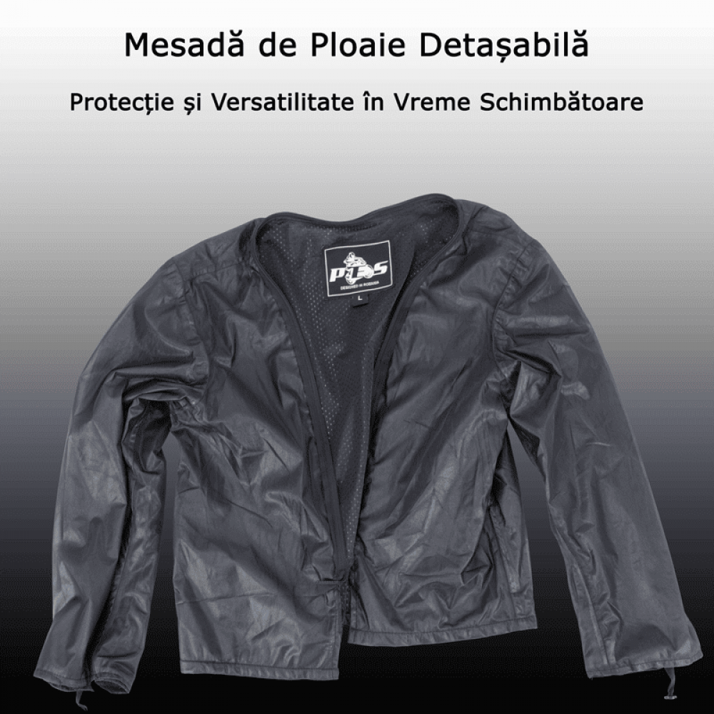 PES Grand Air Blue Men's Summer Motorcycle Jacket – Ventilated Mesh, Level 2 Protectors, AA Certification, Removable Rain Liner