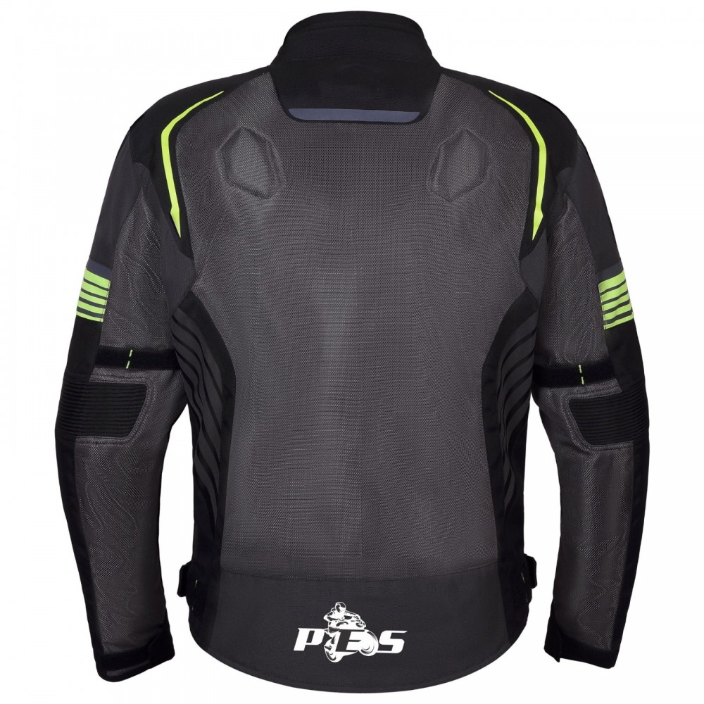 PES Grand Air Summer Motorcycle Jacket, CE Level 2 Protectors, Breathable Mesh, Waterproof, Designed in Romania