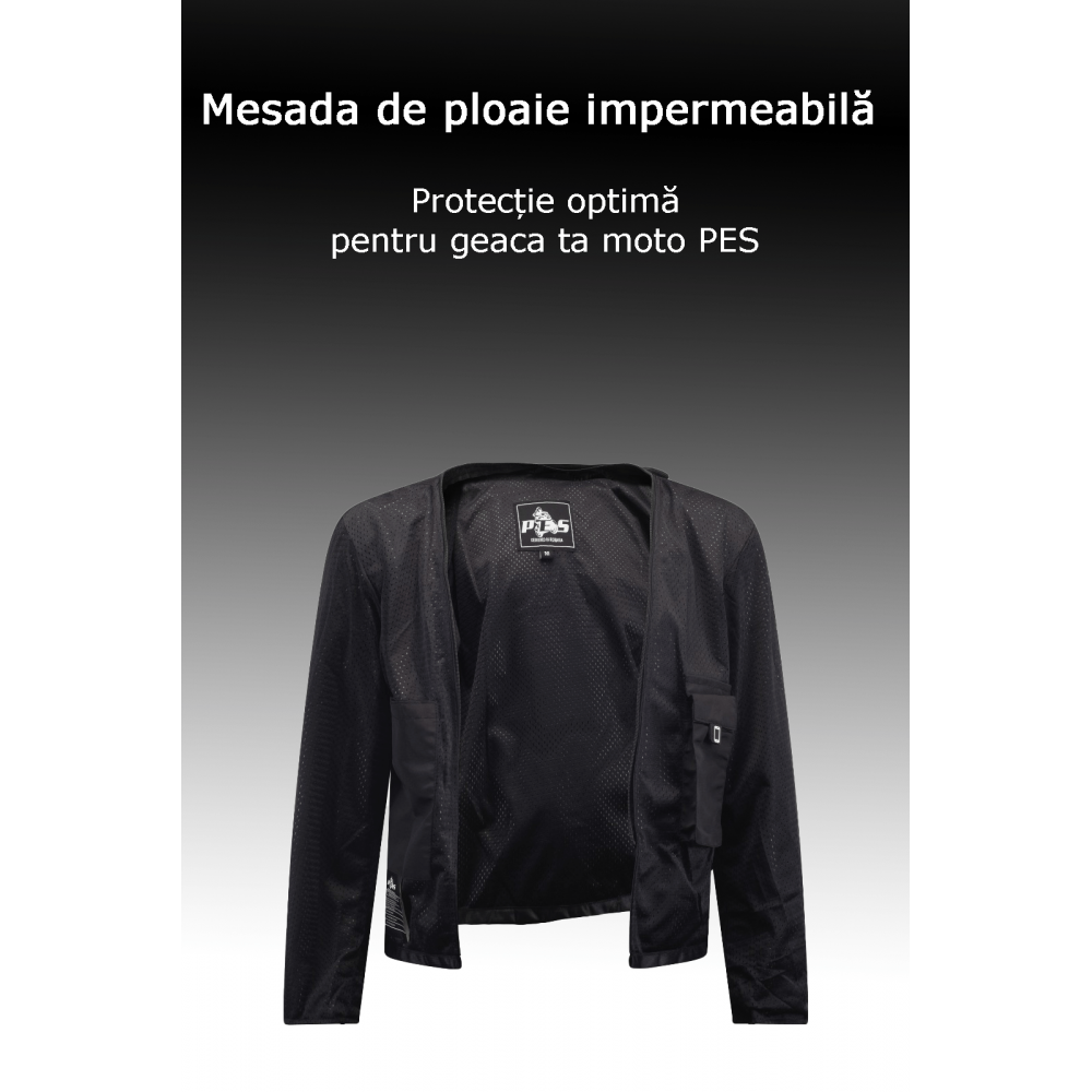 PES Grand Air Summer Motorcycle Jacket, CE Level 2 Protectors, Breathable Mesh, Waterproof, Designed in Romania