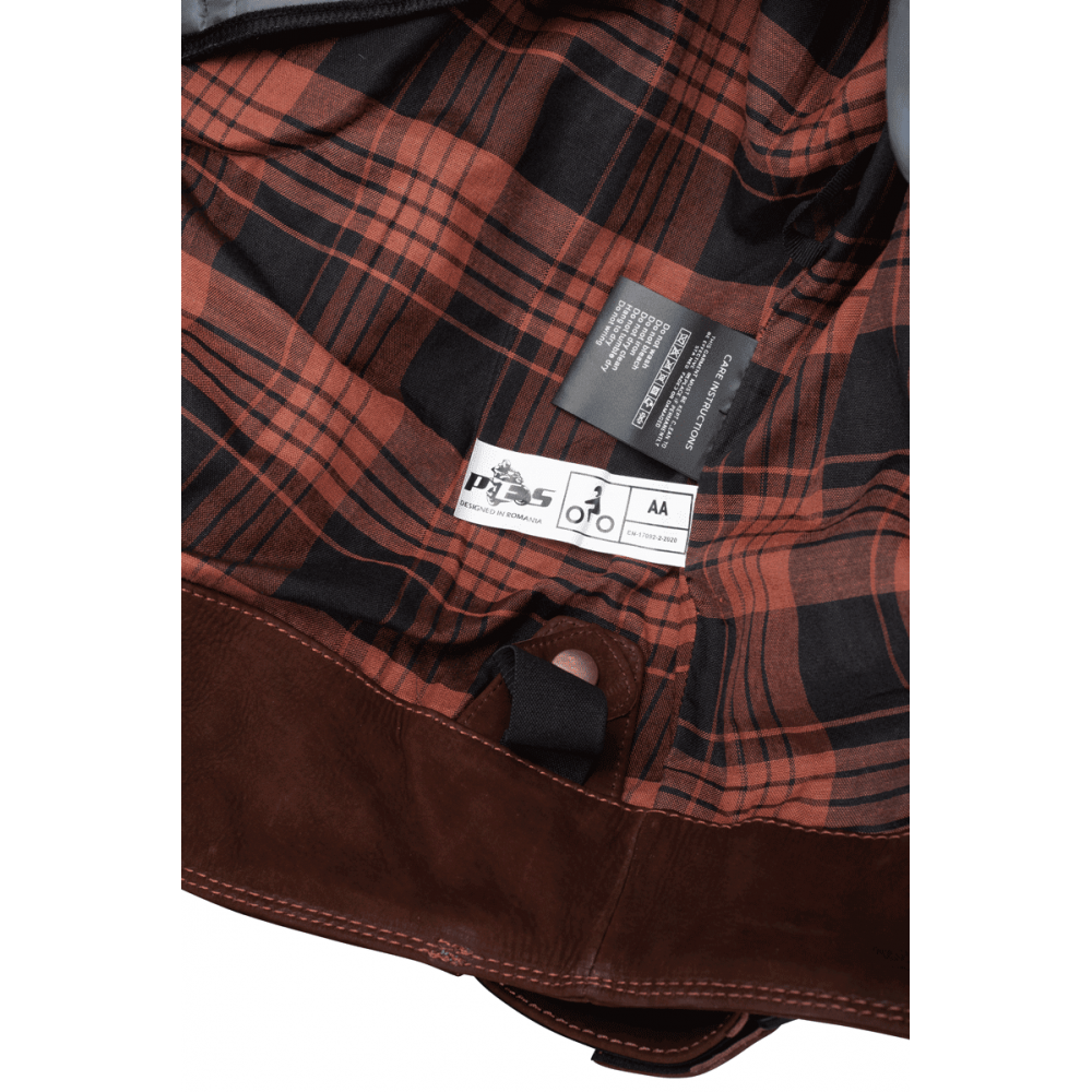 PES Urban Nubuck Motorcycle Jacket in Natural Nubuck Leather – CE Level 2 Protectors, Detachable Insulated Winter Liner, Front and Rear Ventilation, Abrasion Class AA