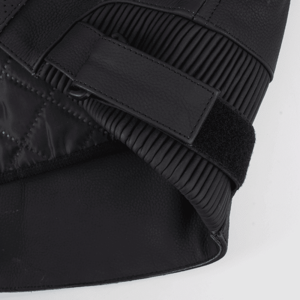 PES Sport Perforated Leather Motorcycle Jacket with CE Level 2 Protectors – Ideal for Men, Black - Warm & Cold Seasons