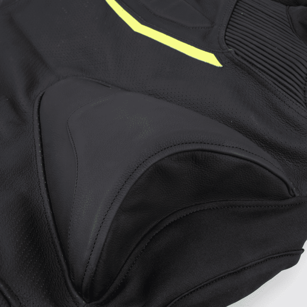 PES Sport Perforated Leather Motorcycle Jacket with CE Level 2 Protectors – Ideal for Men, Black - Warm & Cold Seasons