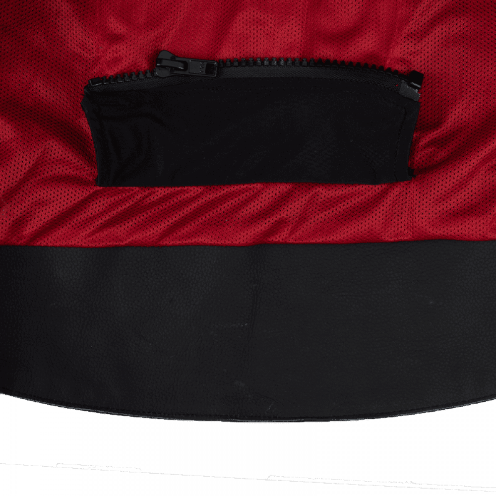 PES Sport Perforated Leather Motorcycle Jacket with CE Level 2 Protectors – Ideal for Men, Black - Warm & Cold Seasons