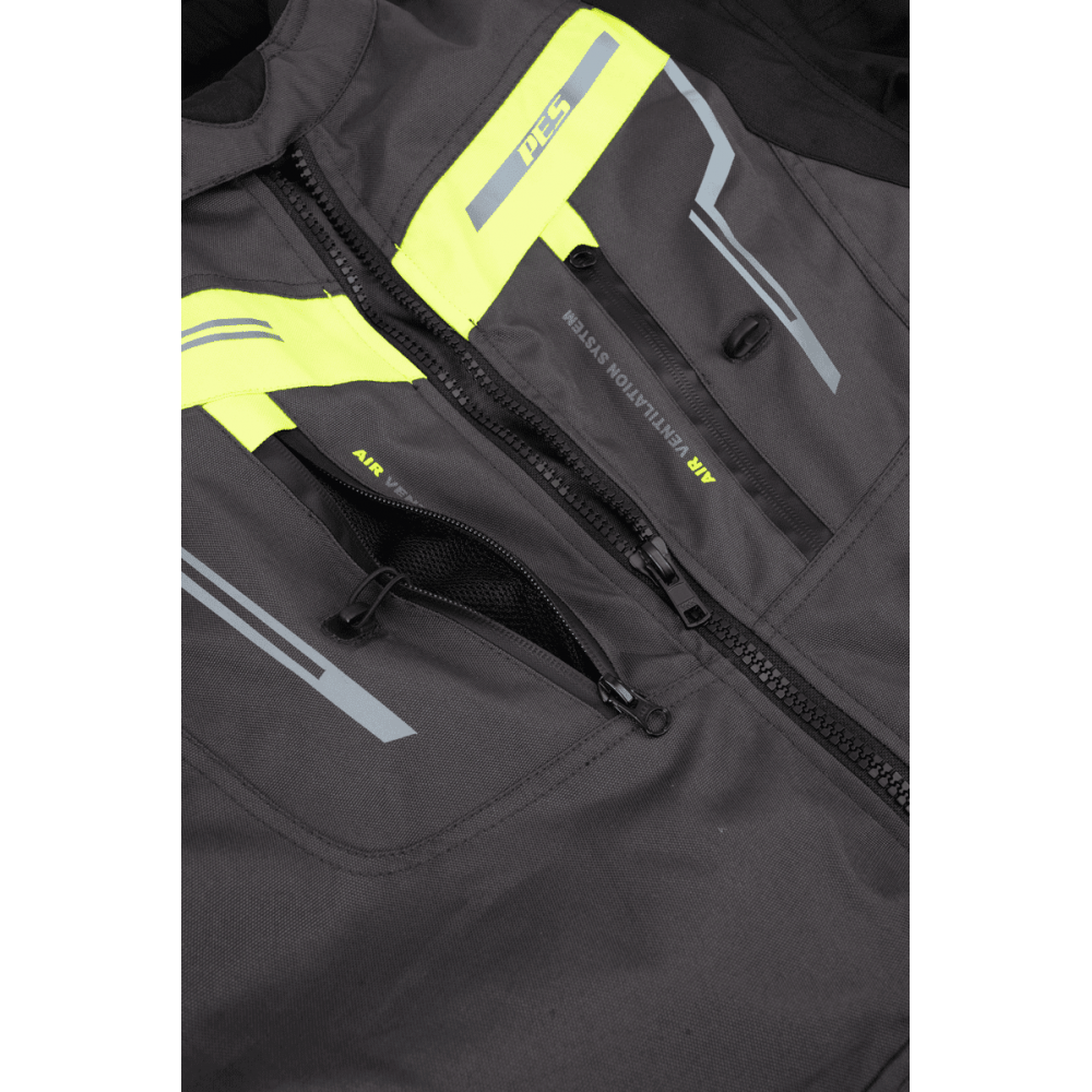 Waterproof Textile Motorcycle Jacket with Level 2 Protection – Touring Jacket Ideal for Winter & Summer, Ventilation System and Detachable Liner