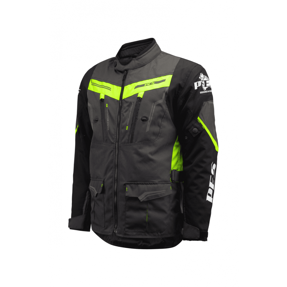 Waterproof Textile Motorcycle Jacket with Level 2 Protection – Touring Jacket Ideal for Winter & Summer, Ventilation System and Detachable Liner