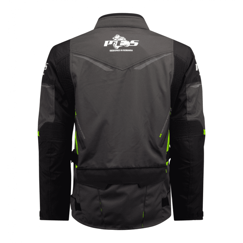 Waterproof Textile Motorcycle Jacket with Level 2 Protection – Touring Jacket Ideal for Winter & Summer, Ventilation System and Detachable Liner