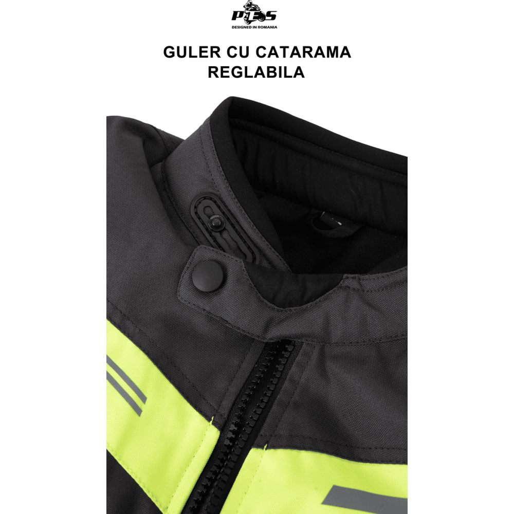 Waterproof Textile Motorcycle Jacket with Level 2 Protection – Touring Jacket Ideal for Winter & Summer, Ventilation System and Detachable Liner