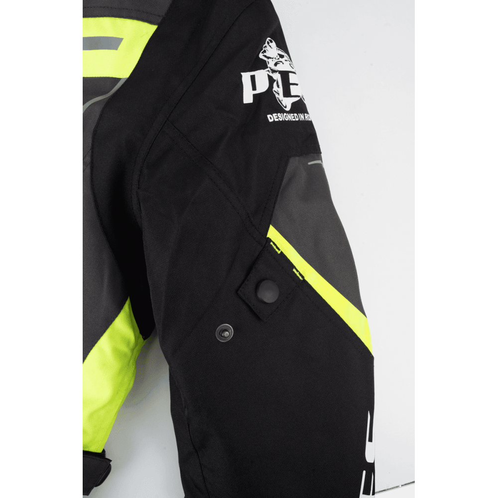 Waterproof Textile Motorcycle Jacket with Level 2 Protection – Touring Jacket Ideal for Winter & Summer, Ventilation System and Detachable Liner