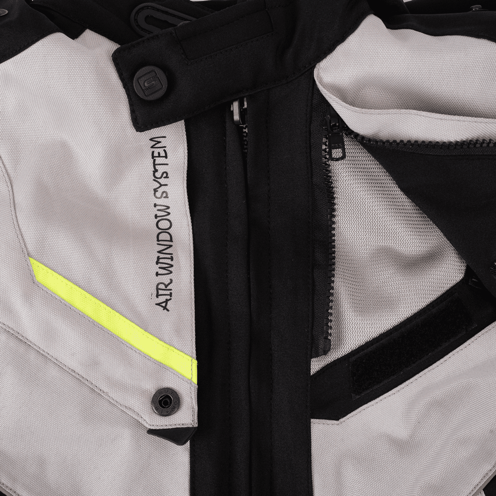 PES Textile Motorcycle Jacket with Level 2 Protectors, All-Season, Detachable Winter Liner, Waterproof