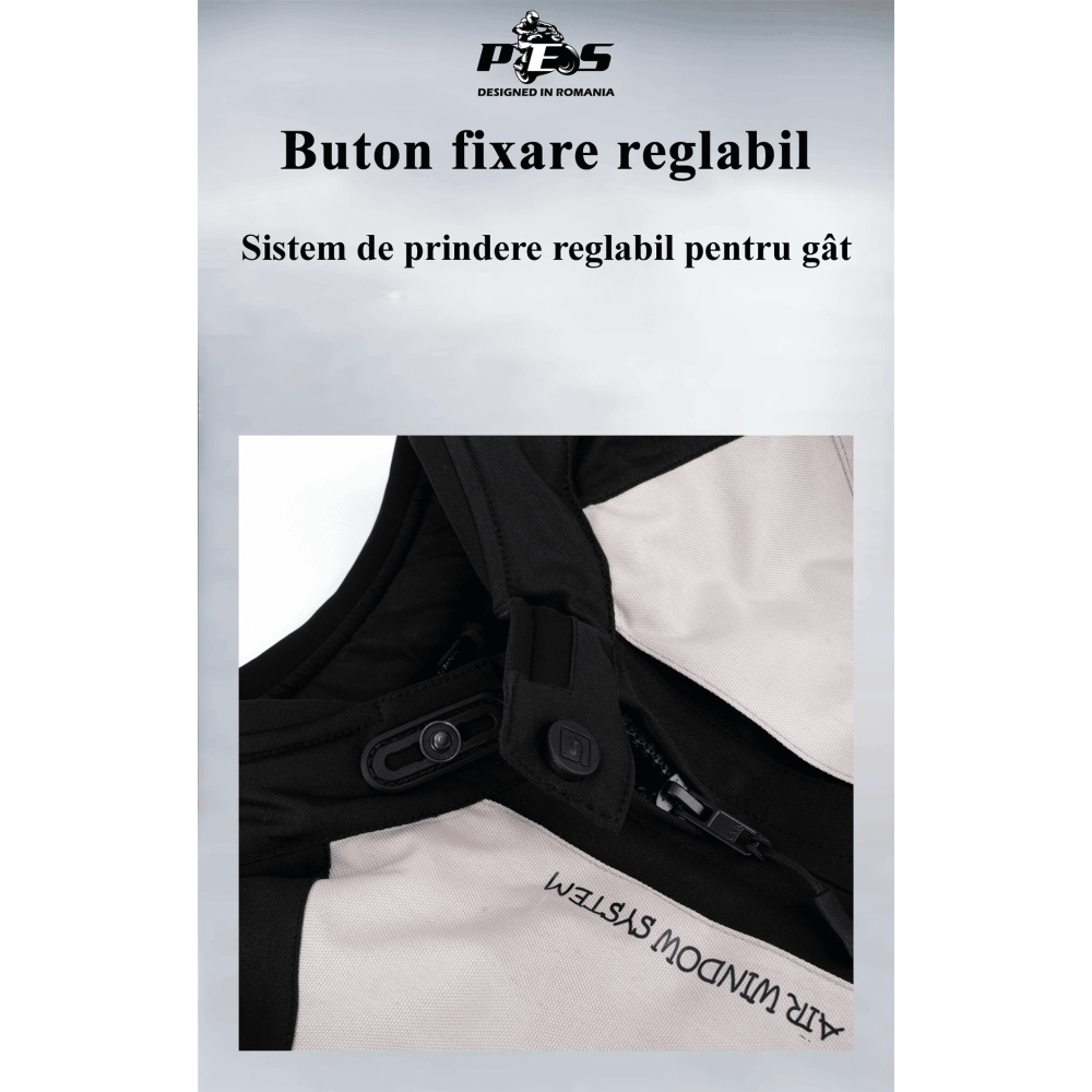 PES Textile Motorcycle Jacket with Level 2 Protectors, All-Season, Detachable Winter Liner, Waterproof