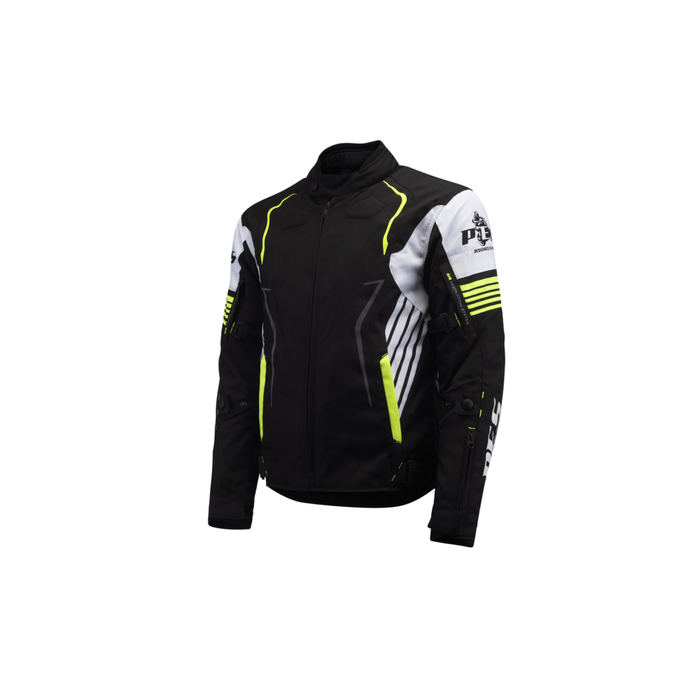 PES Grand 4-Season Motorcycle Jacket with CE Level 2 Protectors, Waterproof, Removable Winter Liner