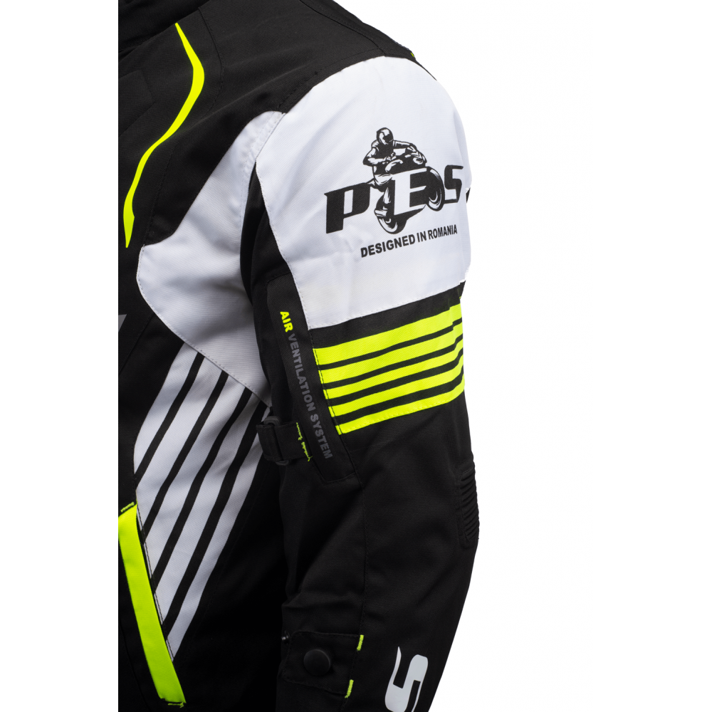 PES Grand 4-Season Motorcycle Jacket with CE Level 2 Protectors, Waterproof, Removable Winter Liner