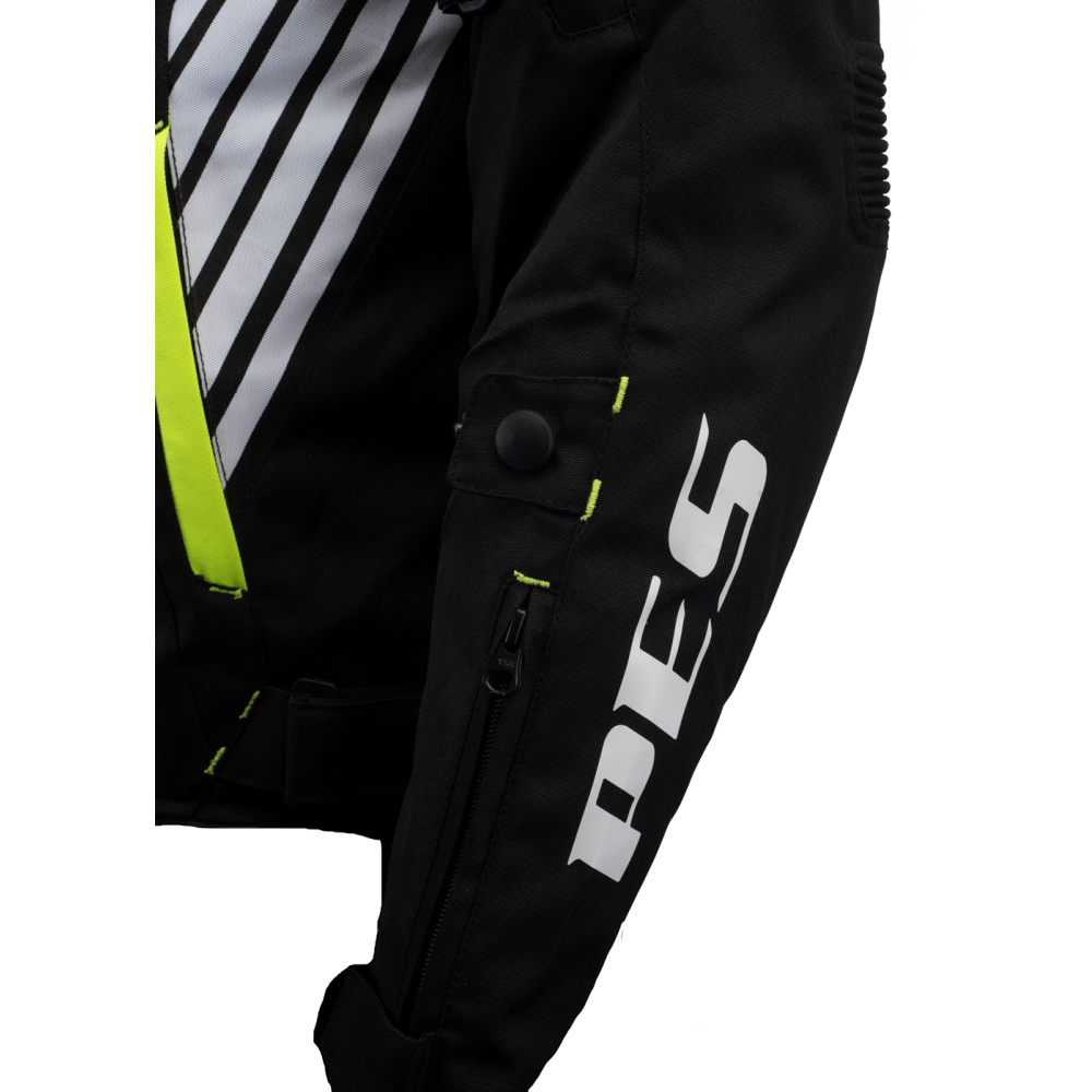 PES Grand 4-Season Motorcycle Jacket with CE Level 2 Protectors, Waterproof, Removable Winter Liner