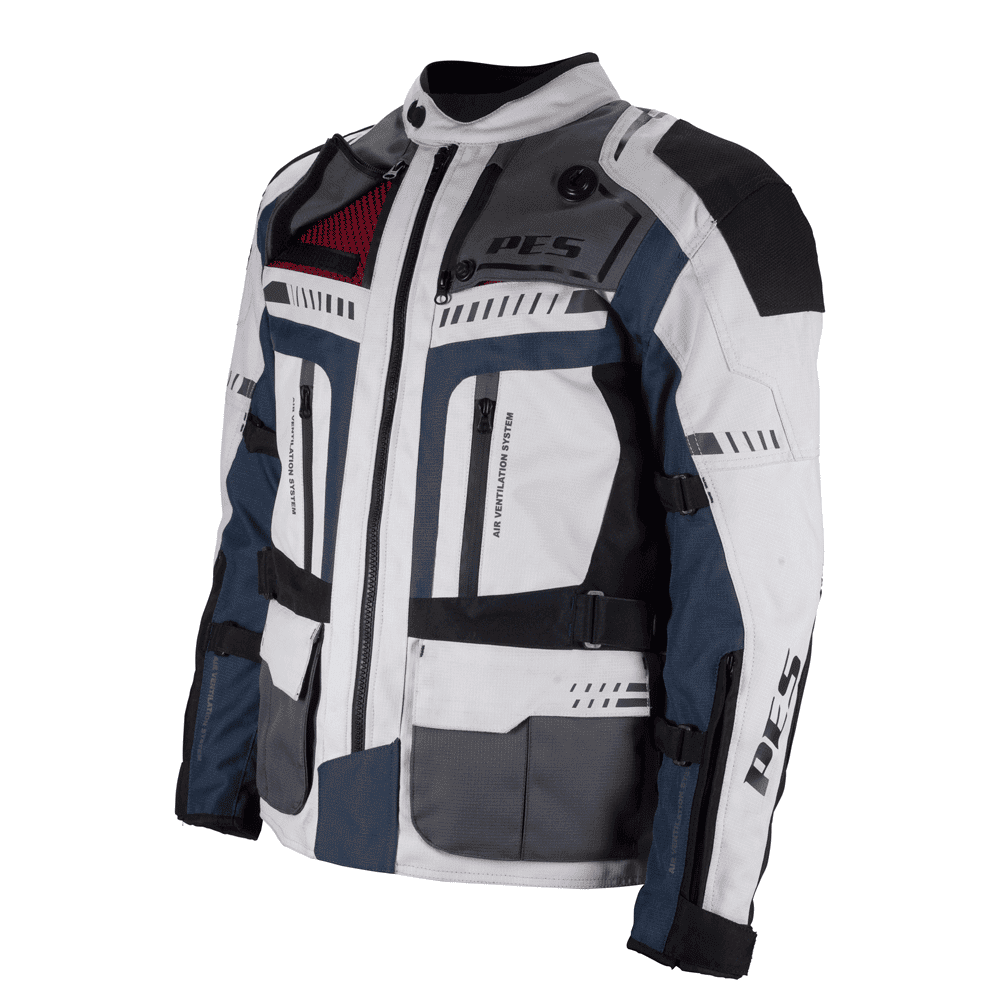 PES Carpathian Series Touring Motorcycle Jacket – Ripstop 600D, Waterproof, AA Certified, CE Level 2 Protectors, 4 Seasons