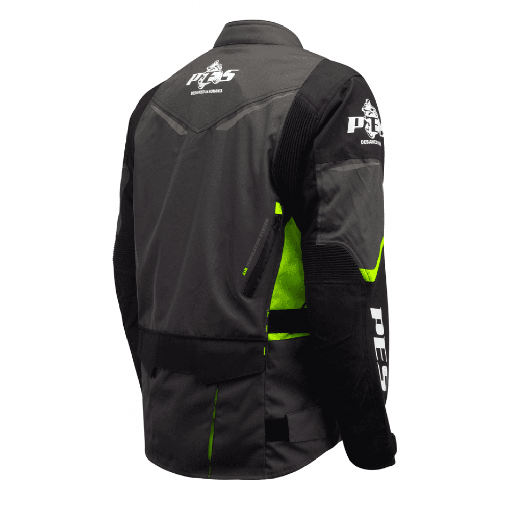Waterproof Textile Motorcycle Jacket with Level 2 Protection – Touring Jacket Ideal for Winter & Summer, Ventilation System and Detachable Liner