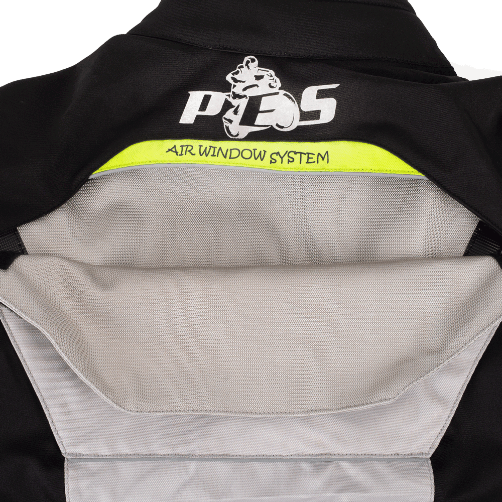 PES Textile Motorcycle Jacket with Level 2 Protectors, All-Season, Detachable Winter Liner, Waterproof