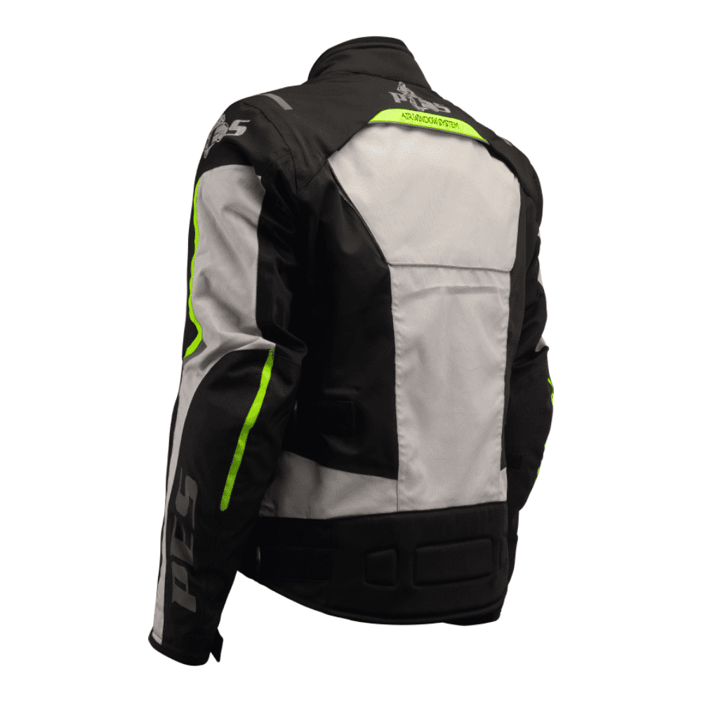 PES Textile Motorcycle Jacket with Level 2 Protectors, All-Season, Detachable Winter Liner, Waterproof