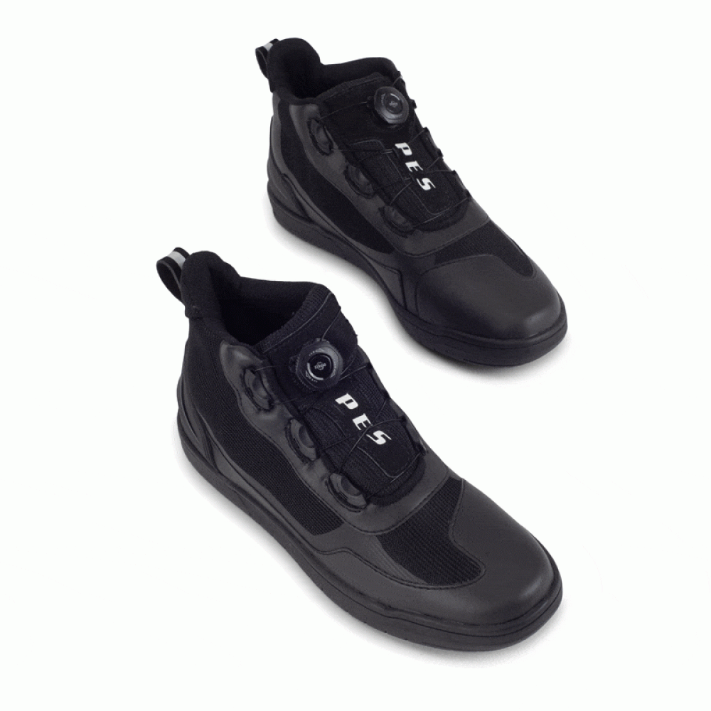 PES AeroGuard Men's Motorcycle Boots for Summer, with Breathable Panels, Ankle Protection and Non-Slip Sole