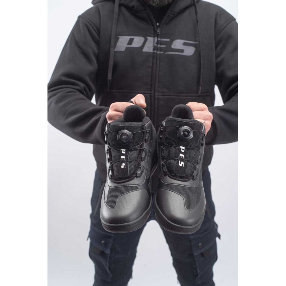 PES AeroGuard Men's Motorcycle Boots for Summer, with Breathable Panels, Ankle Protection and Non-Slip Sole