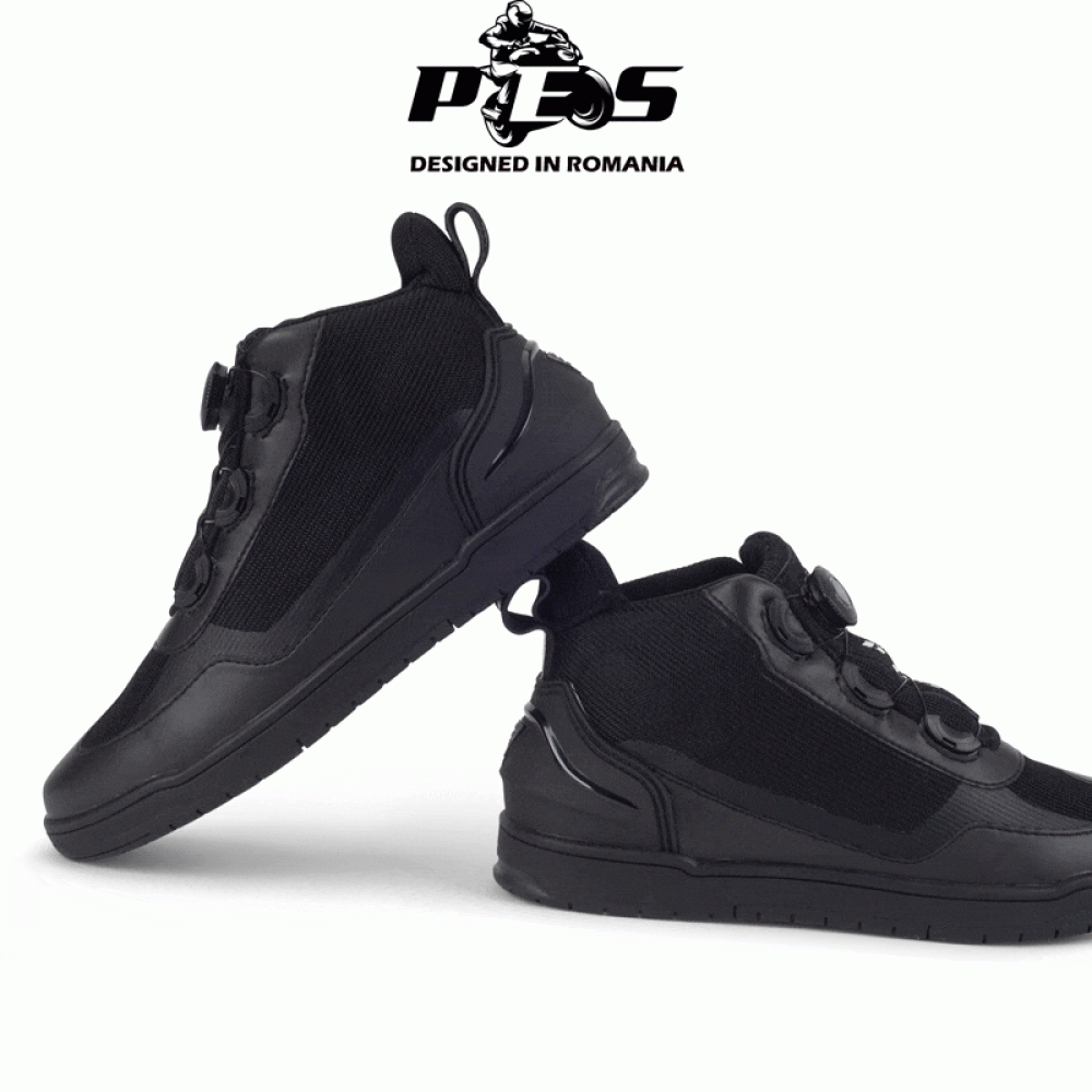 PES AeroGuard Men's Motorcycle Boots for Summer, with Breathable Panels, Ankle Protection and Non-Slip Sole
