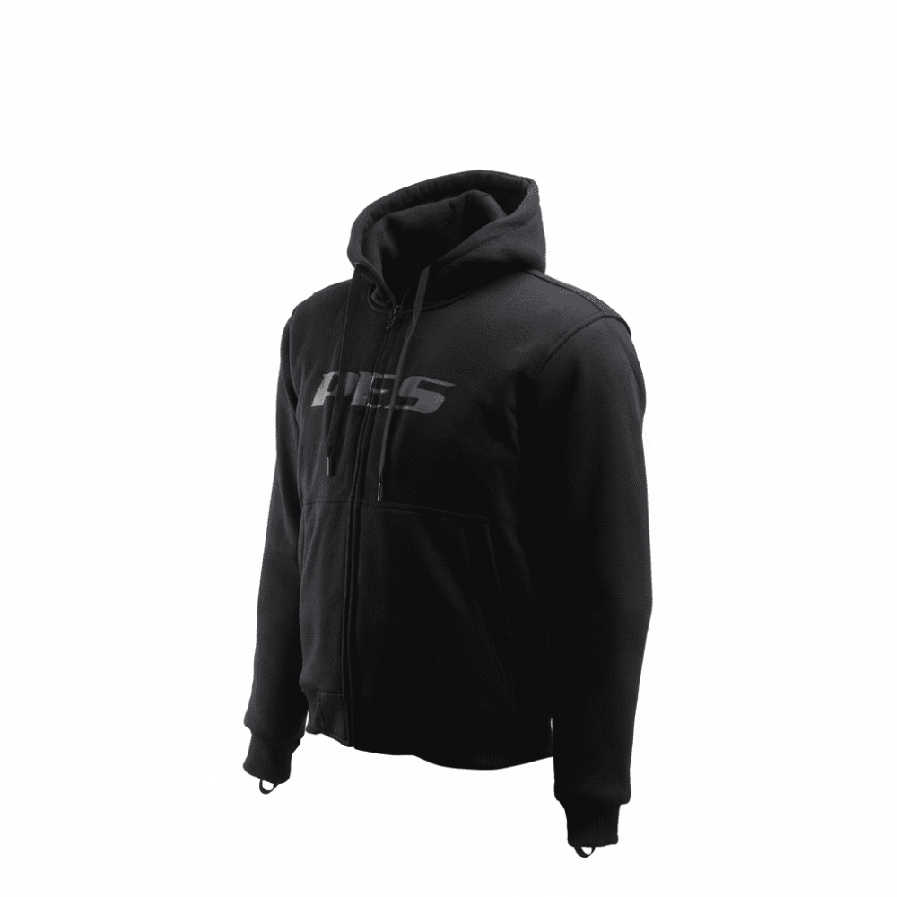 PES KevArmor Zip Motorcycle Hoodie with CE Level 2 Protectors, Full Kevlar Lining and AA Certification