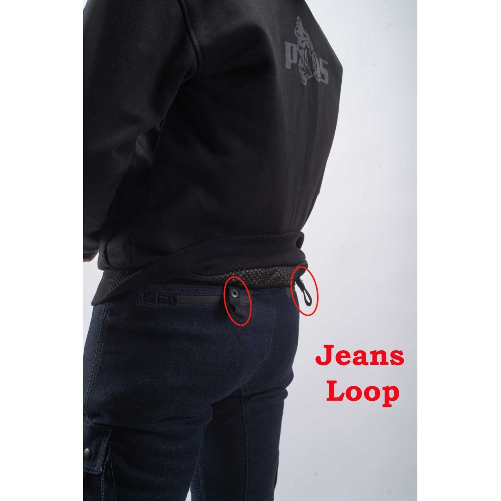 PES KevArmor Zip Motorcycle Hoodie with CE Level 2 Protectors, Full Kevlar Lining and AA Certification