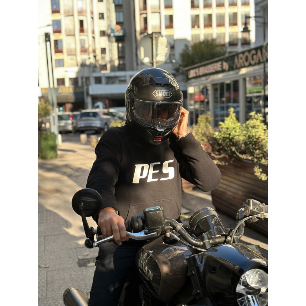 PES KevArmor Motorcycle Hoodie without Zipper with CE Level 2 Protectors and Kevlar-Lined Interior – Comfort & Safety for Any Season