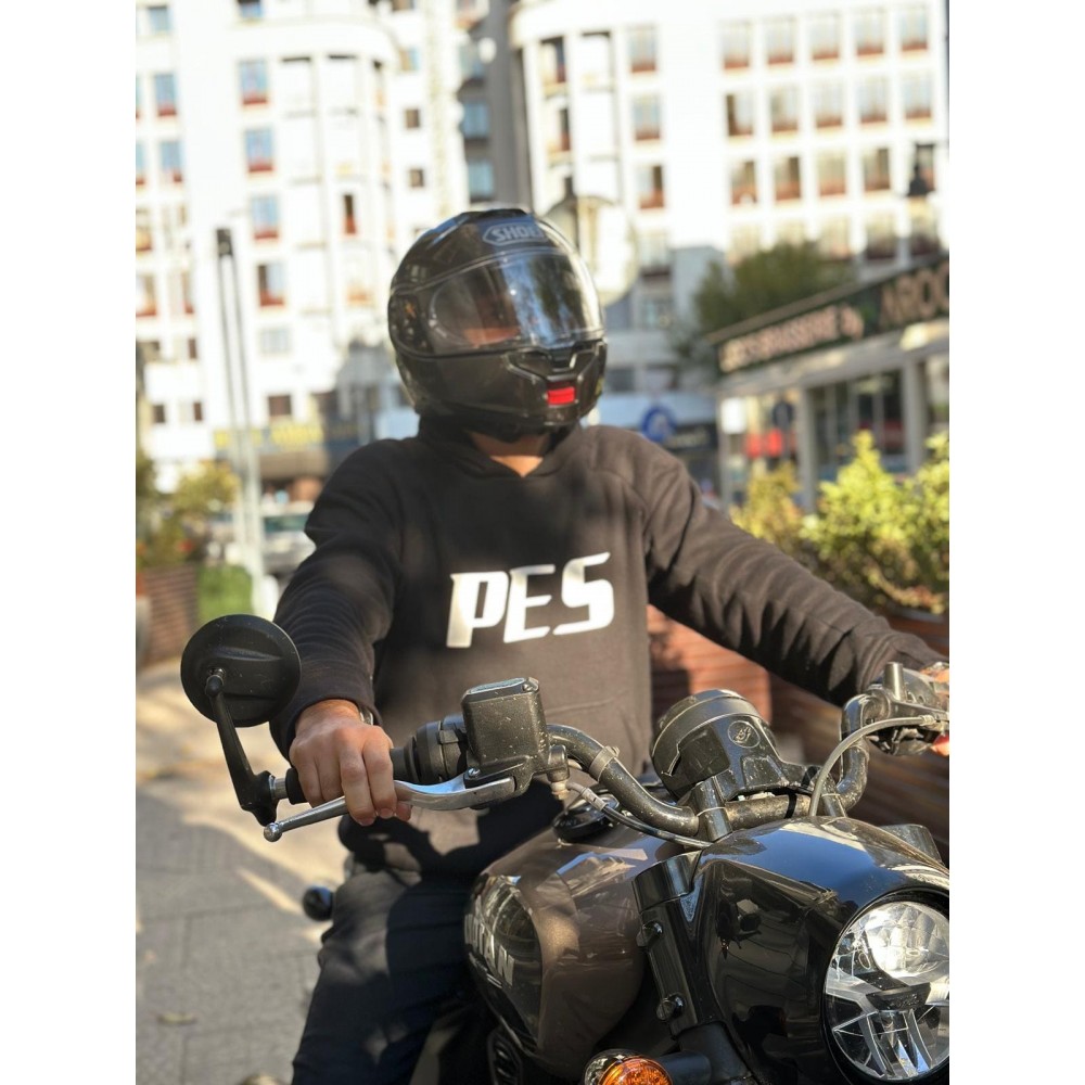 PES KevArmor Motorcycle Hoodie without Zipper with CE Level 2 Protectors and Kevlar-Lined Interior – Comfort & Safety for Any Season