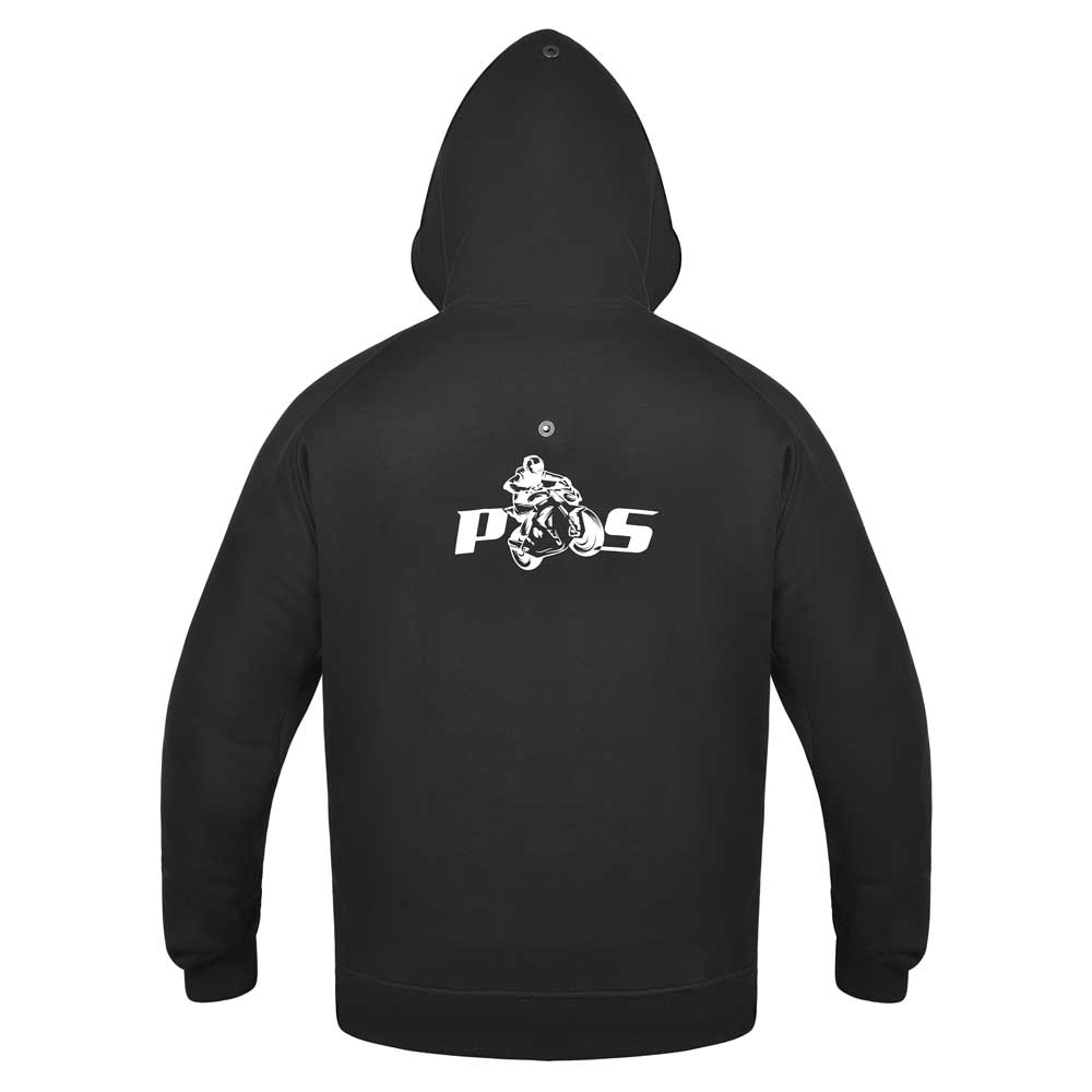 PES KevArmor Motorcycle Hoodie without Zipper with CE Level 2 Protectors and Kevlar-Lined Interior – Comfort & Safety for Any Season