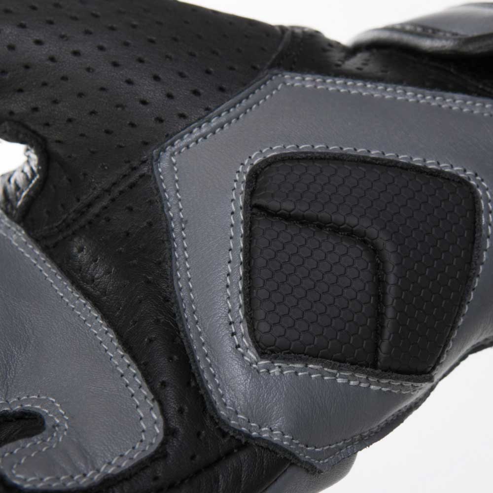 PES Asphalt Air Perforated Leather Motorcycle Gloves – Summer, 1KP, Touchscreen, TPU Protection