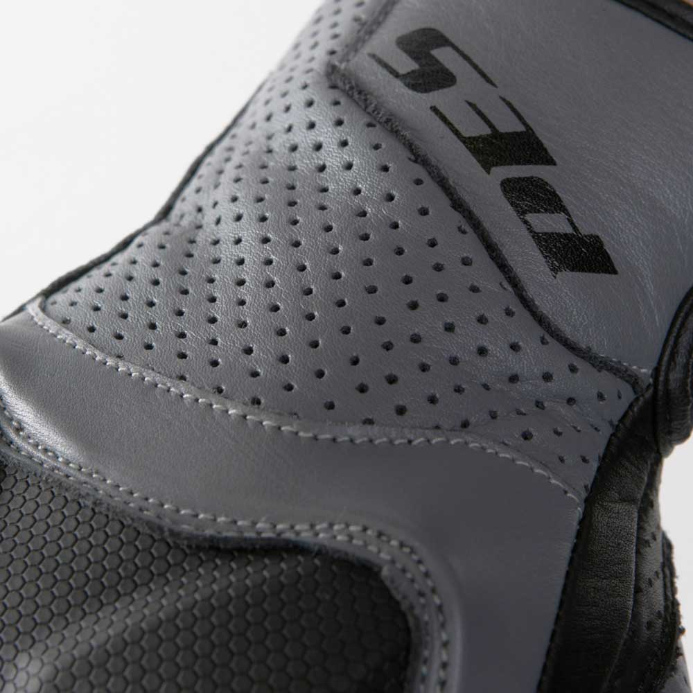 PES Asphalt Air Perforated Leather Motorcycle Gloves – Summer, 1KP, Touchscreen, TPU Protection