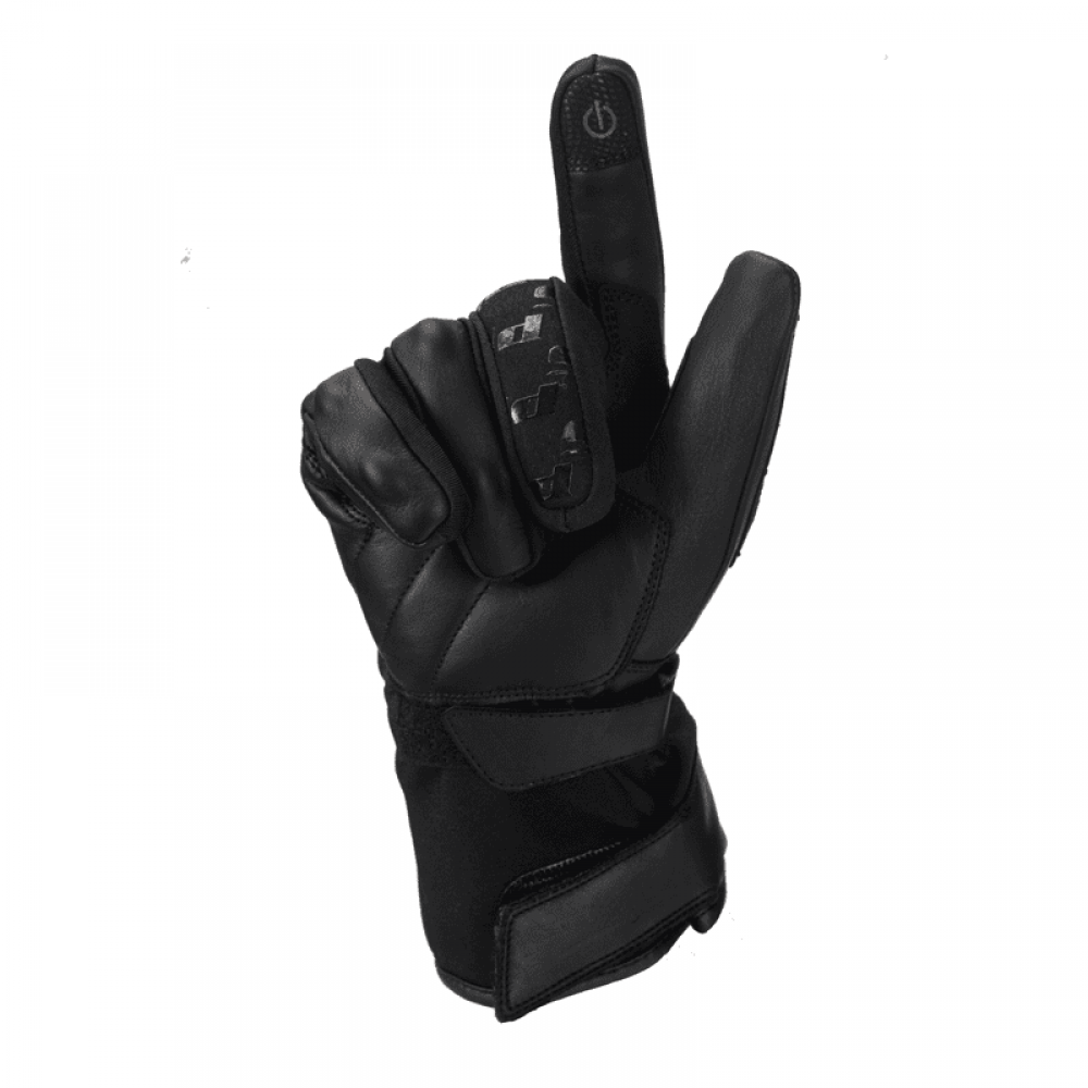 PES Karma Women's Leather Motorcycle Gloves, Winter – Waterproof, Carbon Protectors & Touchscreen