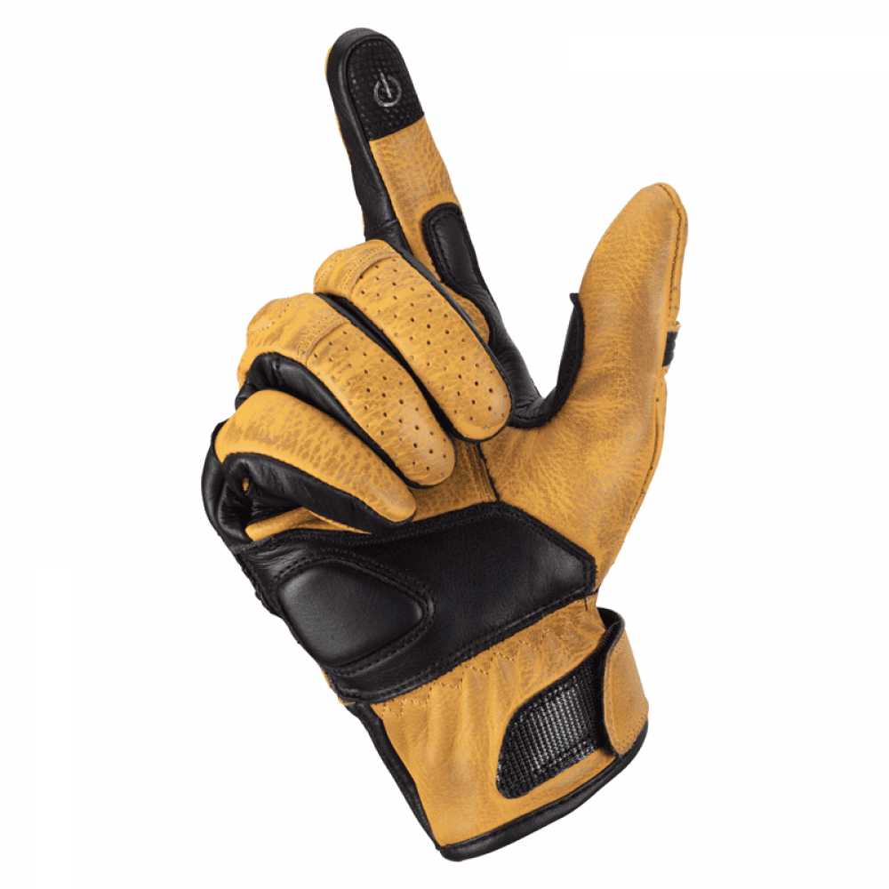 PES Venue Women's Perforated Leather Motorcycle Gloves – Ventilated, TPU Protection, Touchscreen, 1KP Certified