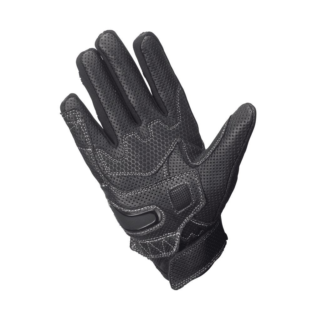 PES BWFlow Perforated Leather Motorcycle Gloves – Ventilated with Protection and Touchscreen PES BWFlow Perforated Leather Motorcycle Gloves – Ventilated with Protection and Touchscreen