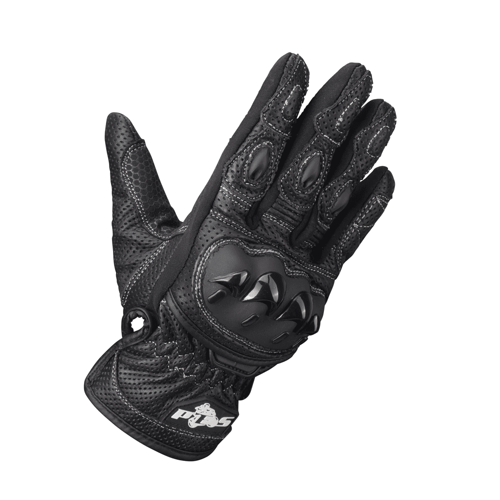 PES BWFlow Perforated Leather Motorcycle Gloves – Ventilated with Protection and Touchscreen