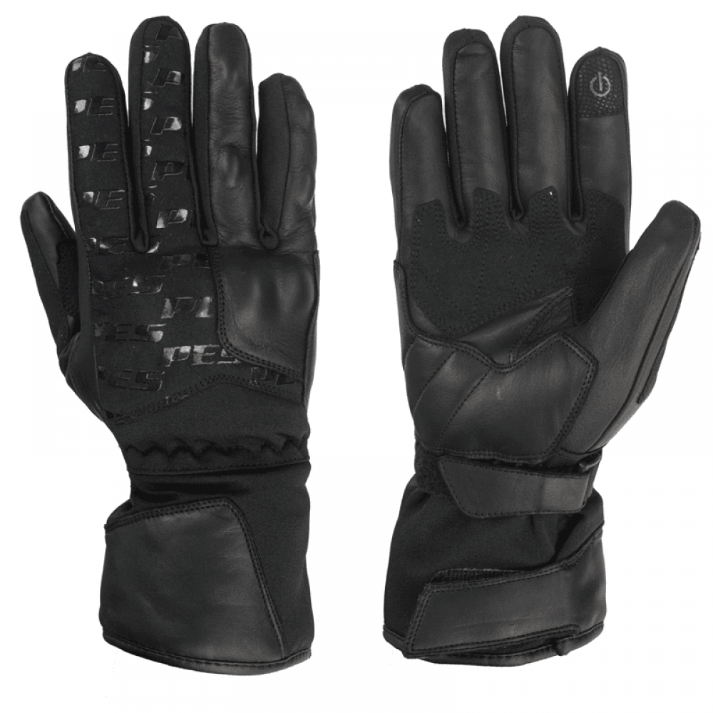 PES Karma Women's Leather Motorcycle Gloves, Winter – Waterproof, Carbon Protectors & Touchscreen
