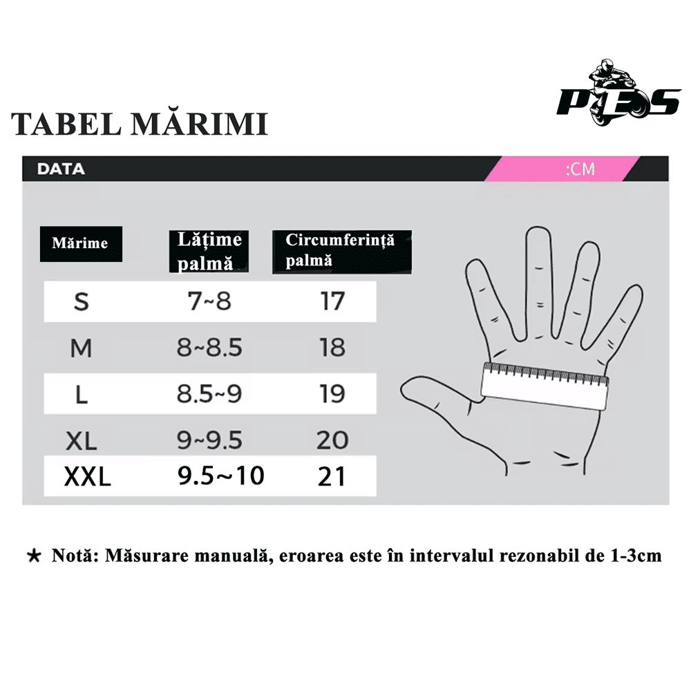 PES Women's Motorcycle Gloves Leather & Textile – Protection and Comfort for Warm Season, Pink/Black