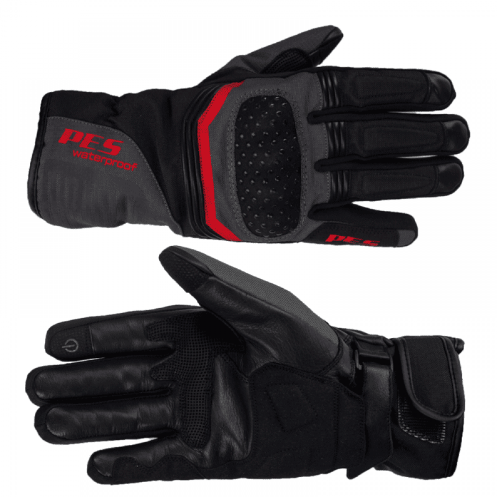 PES Harbor Winter Motorcycle Gloves – Certified Protection for Motorcycle, ATV, Scooter and Ski