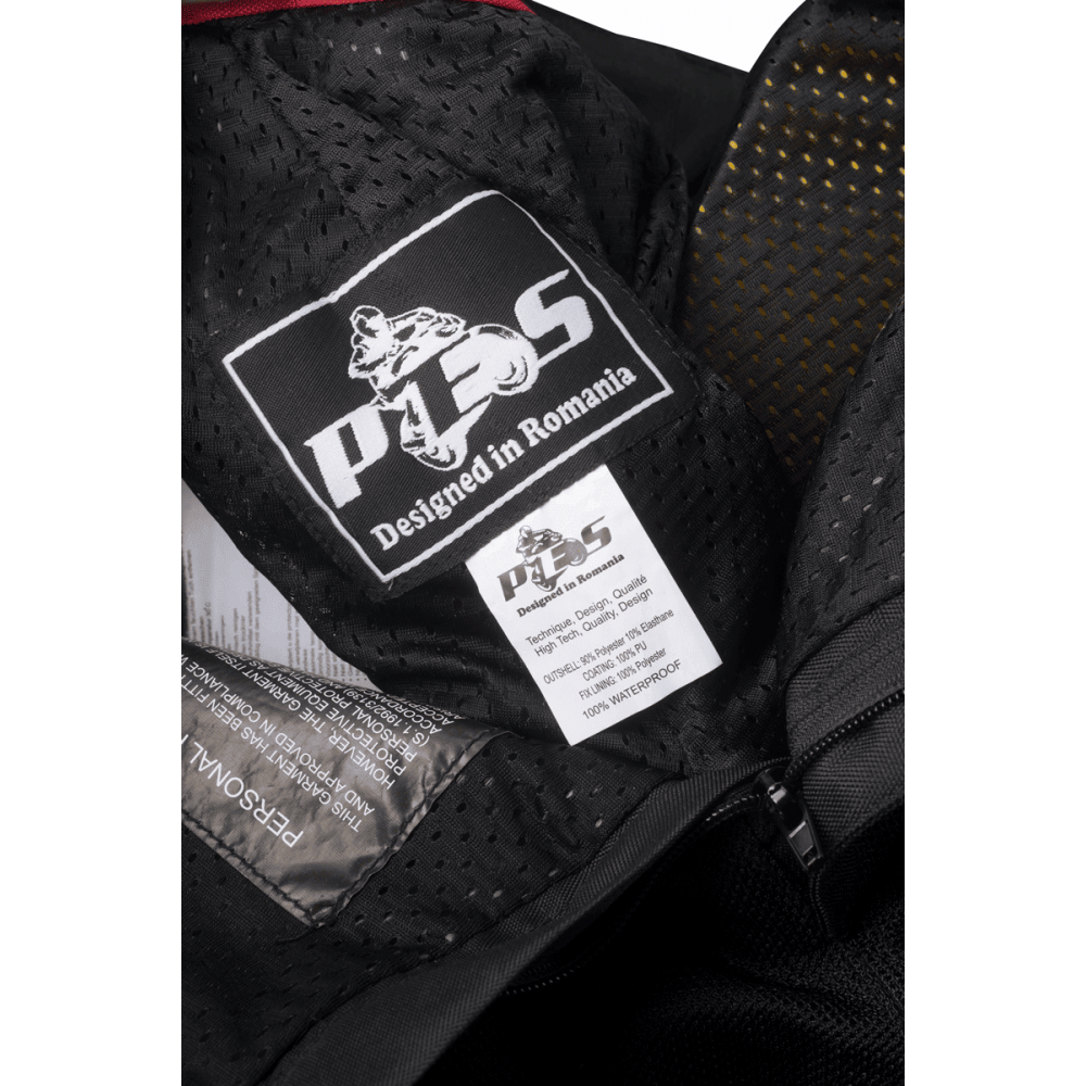 PES Summer Motorcycle Pants with Level 2 Knee and Hip Protectors, AA Rated, Black